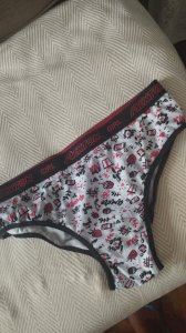 Calcinha de algodão usada 