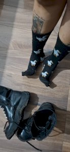 Meias de patinho usadas