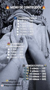 Chamada, videos e packs