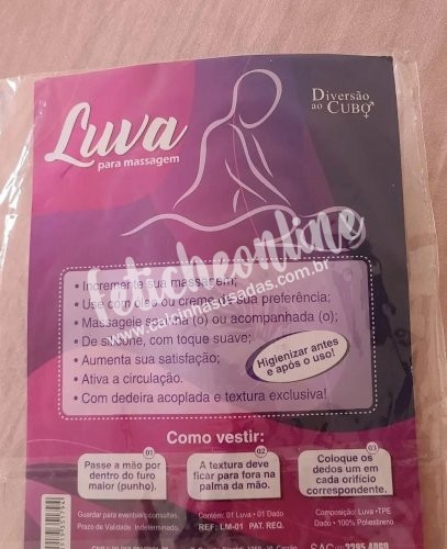 Luva de Massagem - NOVO