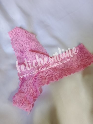 calcinha de rendinha rosa claro