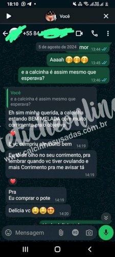 Calcinha Usada Algodão + brinde 