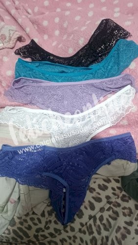 Calcinha usada várias cores!!