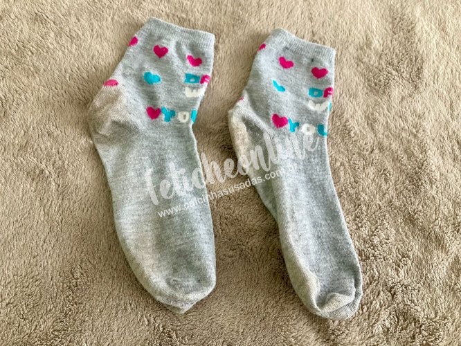 Meia usada por uma semana