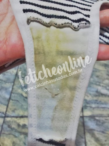 Calcinha Usada Sebinho Branca + brinde (LEIA A DESCRIÇÃO)