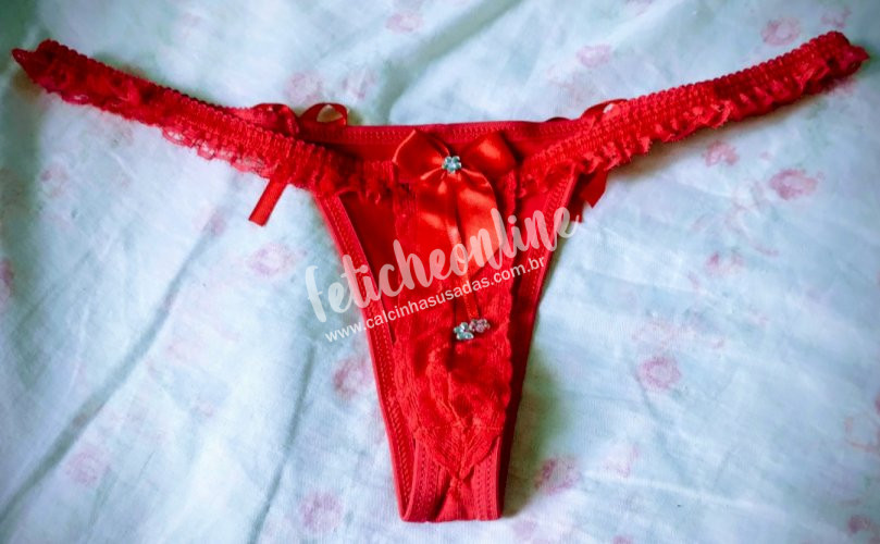 Calcinha vermelha sexy 